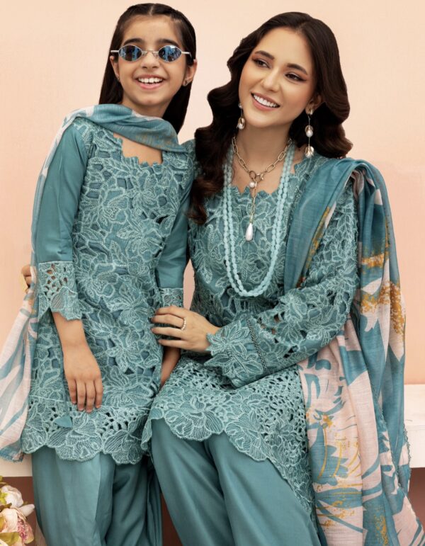 Rang Rasiya with Farshi Shalwar Blue Kids - Image 2