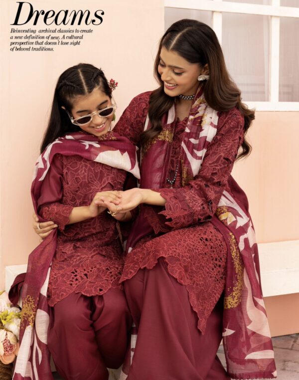 Rang Rasiya with Farshi Shalwar Red Kids - Image 2