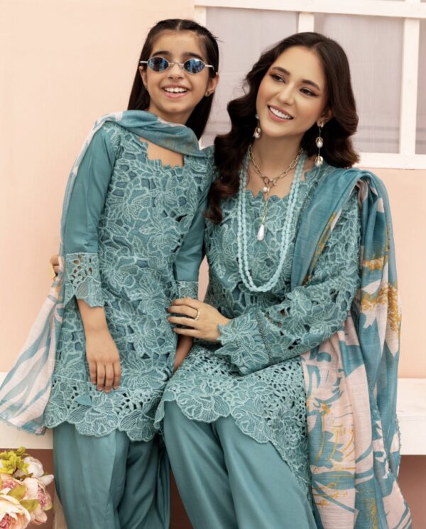 Rang Rasiya with Farshi Shalwar Blue Kids - Image 4