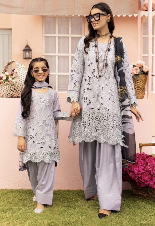 Rang Rasiya with Farshi Shalwar Grey Kids