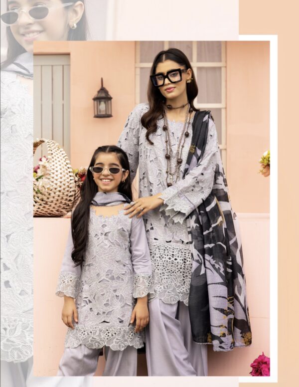 Rang Rasiya with Farshi Shalwar Grey Kids - Image 2