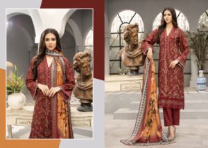 Munira Designer - Dhanak - Red