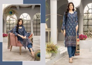 Munira Designer - Dhanak - Blue