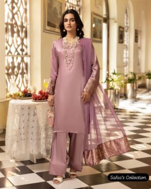 Riva by Simrans with Farshi Shalwar - Purple